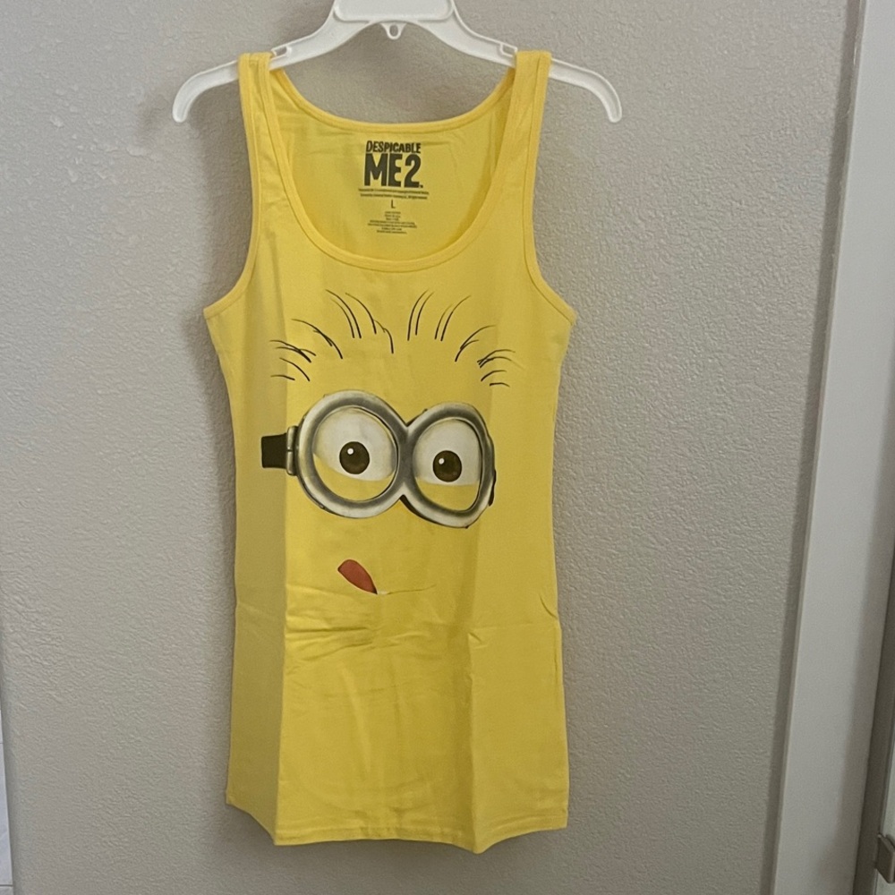 Despicable Me 2 Yellow Minion Women's Mini Dress size L